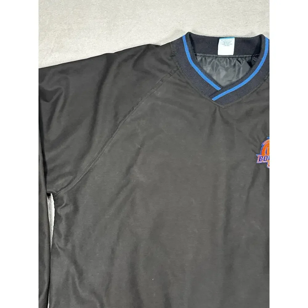 Boise State Broncos Pullover Windbreaker Jacket Men’s XL Black 72 Blue NCAA